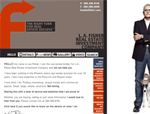 Tablet Screenshot of lafisher.com